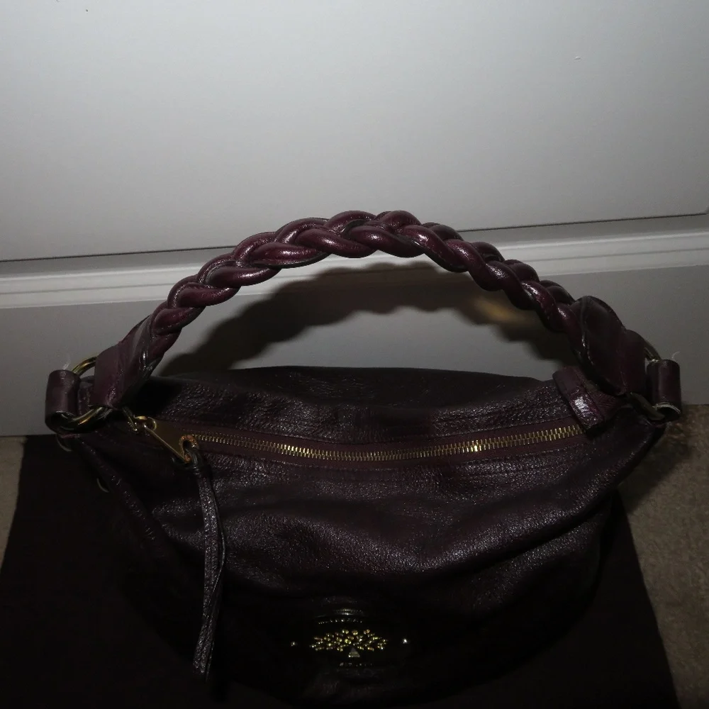 Mulberry Medium Daria Grape Leather Hobo Bag